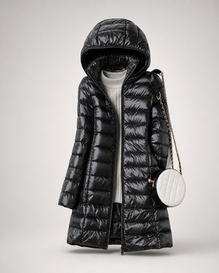 CLELIA, giacca lunga trapuntata – Luna Moda