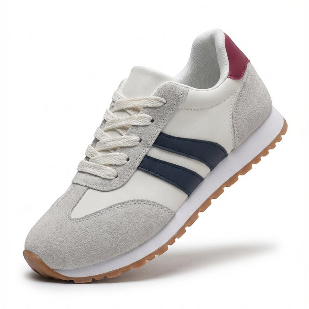 Gilda – Sneakers rétro con lacci in bianco | Luna Moda