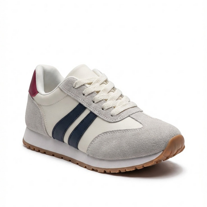 Gilda – Sneakers rétro con lacci in bianco | Luna Moda
