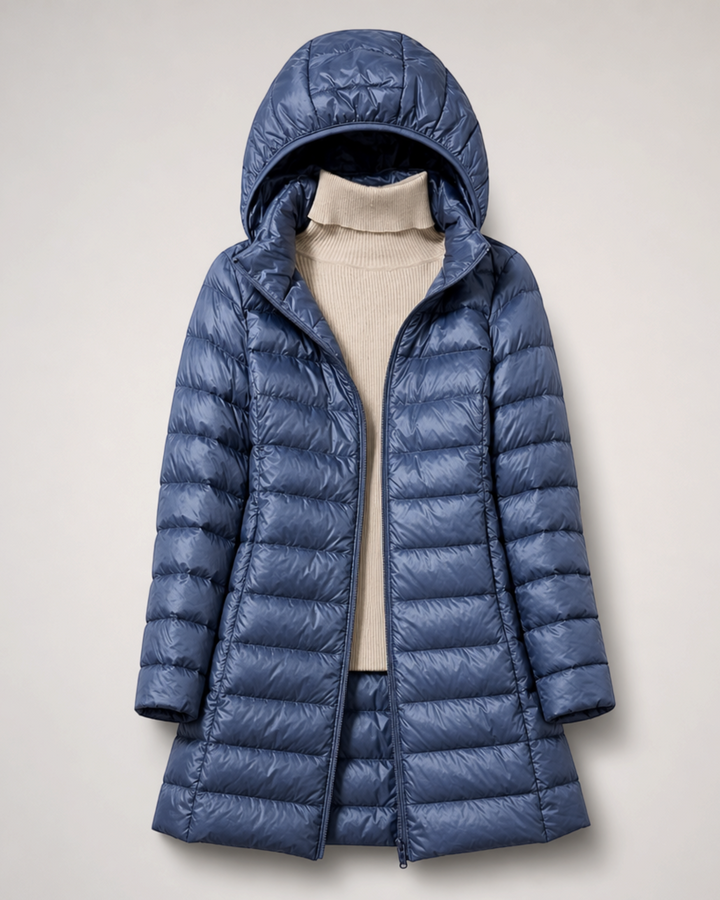 CLELIA, giacca lunga trapuntata – Luna Moda