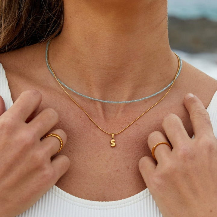 Collana con Lettere a Bolla