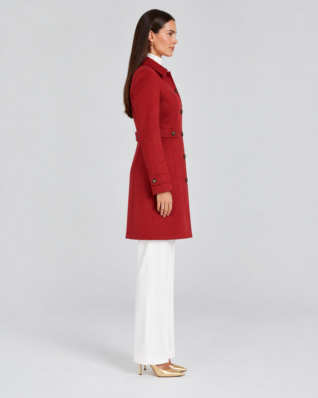 ROSALINDA – Cappotto corto con bottoni