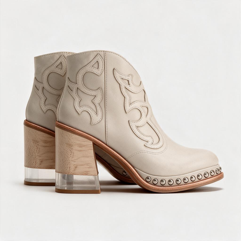 Ginevra – Stivaletto texano ricamato