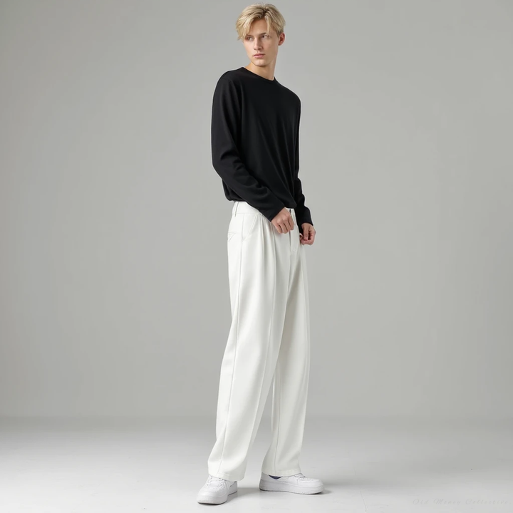 Class – Pantaloni oversize in misto cotone e poliestere con tasche