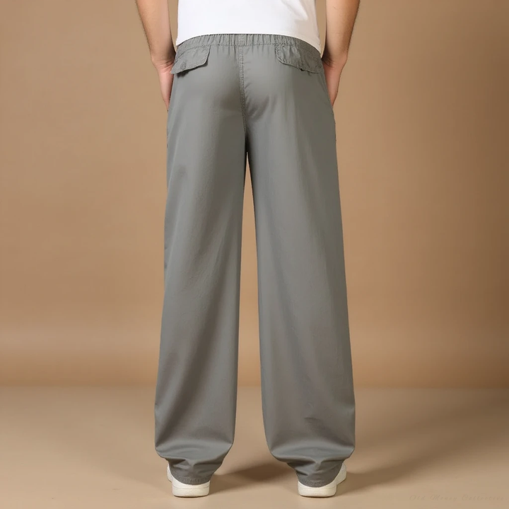 Pantaloni in Cotone e Lino
