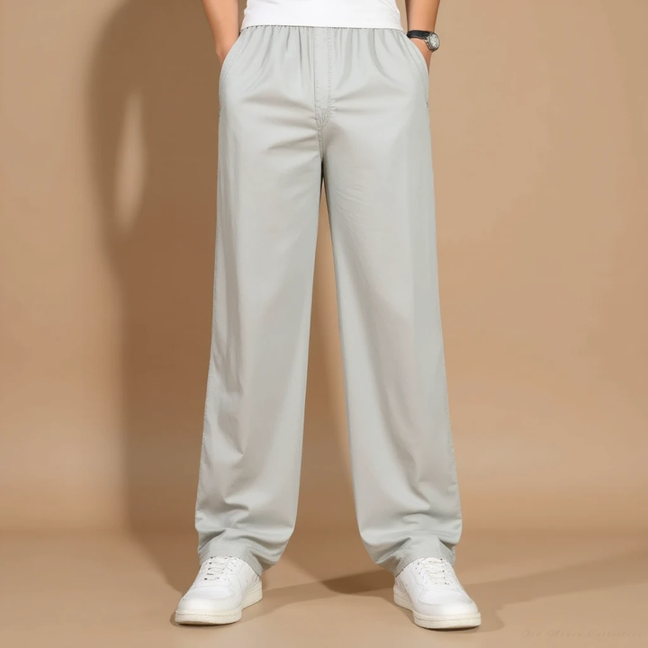 Pantaloni in Cotone e Lino