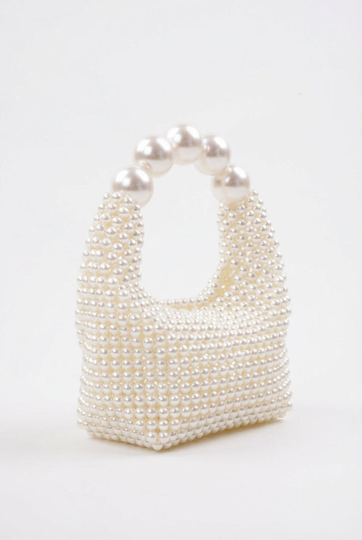 PERLA - Clutch mini avorio