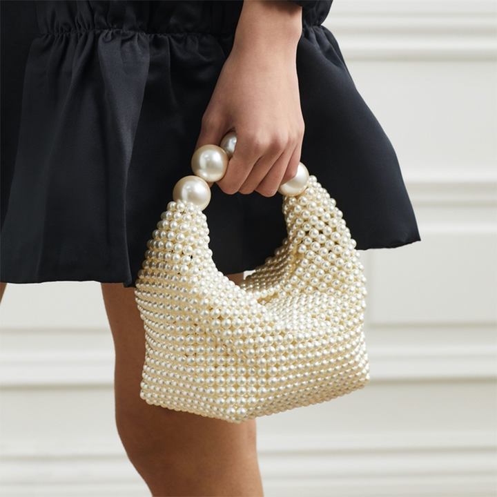 PERLA - Clutch mini avorio