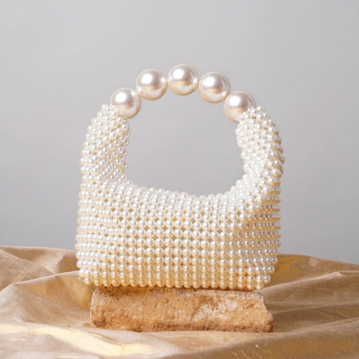 PERLA - Clutch mini avorio