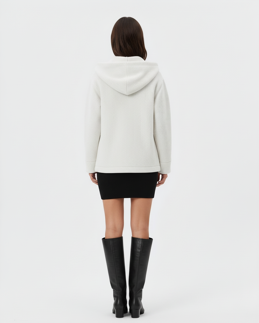 STELLA – Giacca con cappuccio e bottoni