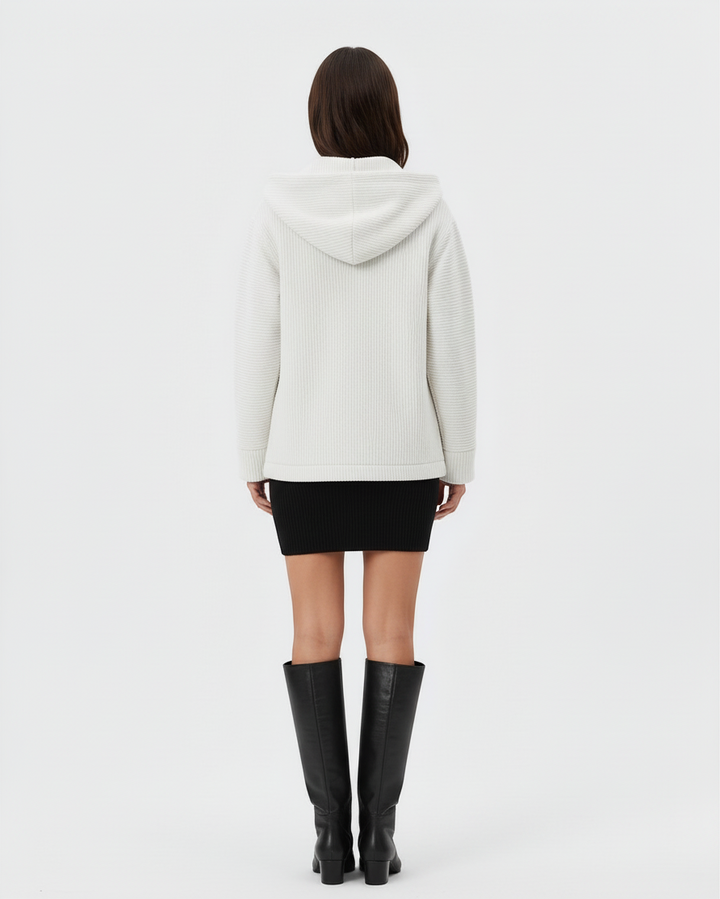 STELLA – Giacca con cappuccio e bottoni
