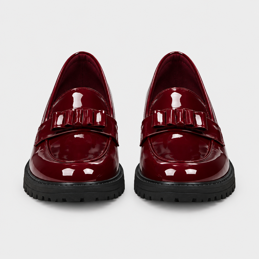 Valentina – Mocassino verniciato con fiocco