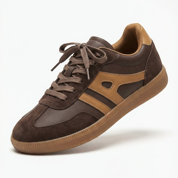 Lia – Sneakers casual in beige | Luna Moda