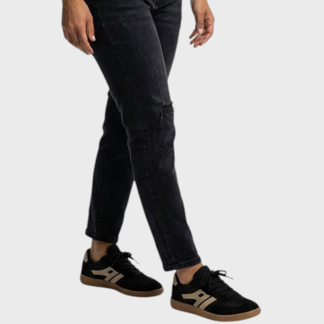 Lia – Sneakers casual in nero | Luna Moda