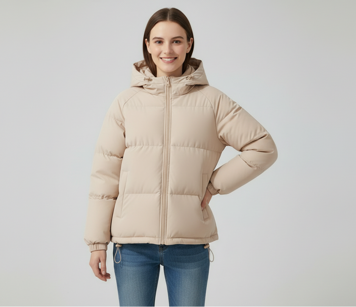 ELIDE, giacca imbottita con cappuccio – Luna Moda