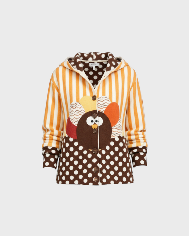 BEATRICE – Cardigan con motivo tacchino