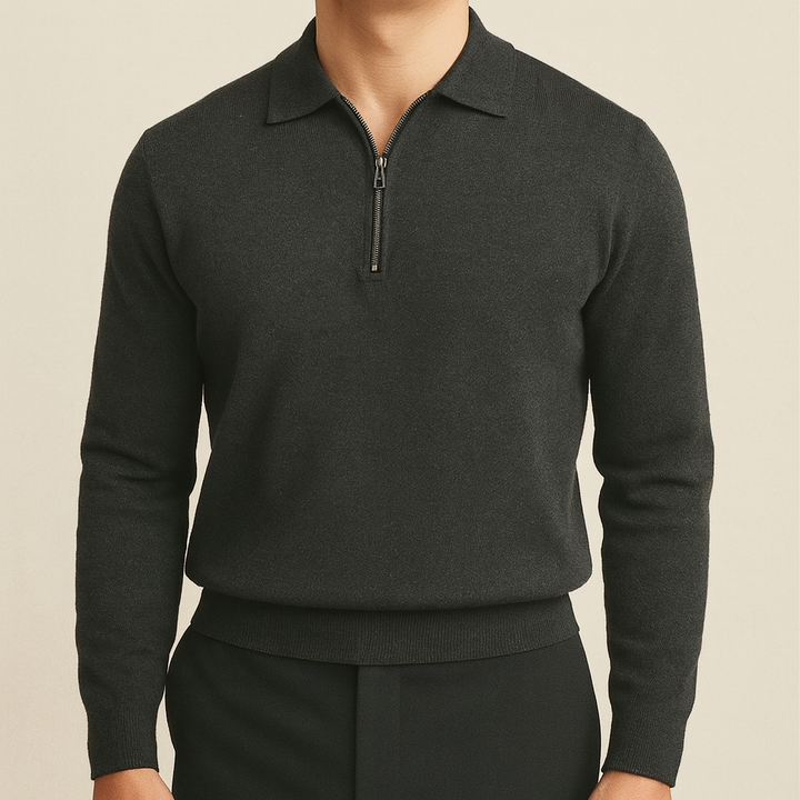 Maglione Zip Essenziale Luxe