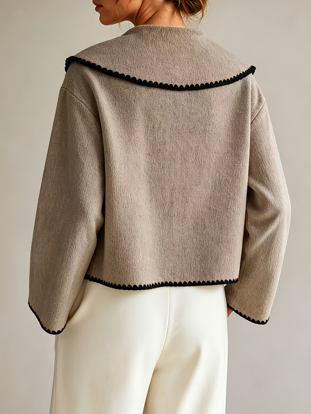 CINZIA - Cardigan ricamato donna largo