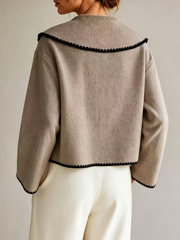 CINZIA - Cardigan ricamato donna largo
