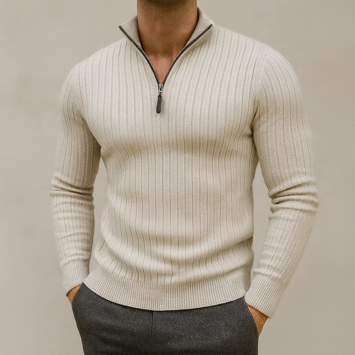 Marcivo Zermatt Maglione a Mezzo Zip con Collo Alto