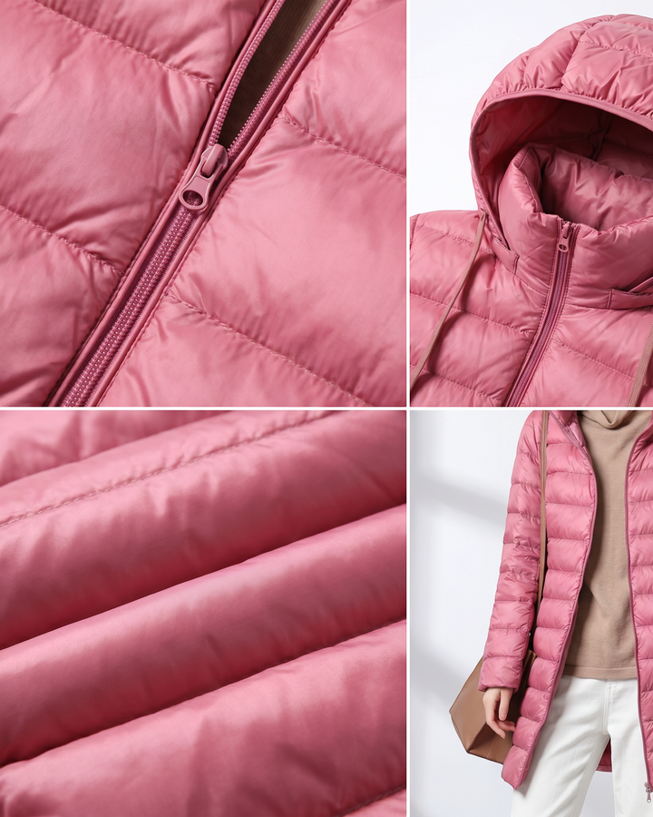 CLELIA, giacca lunga trapuntata – Luna Moda