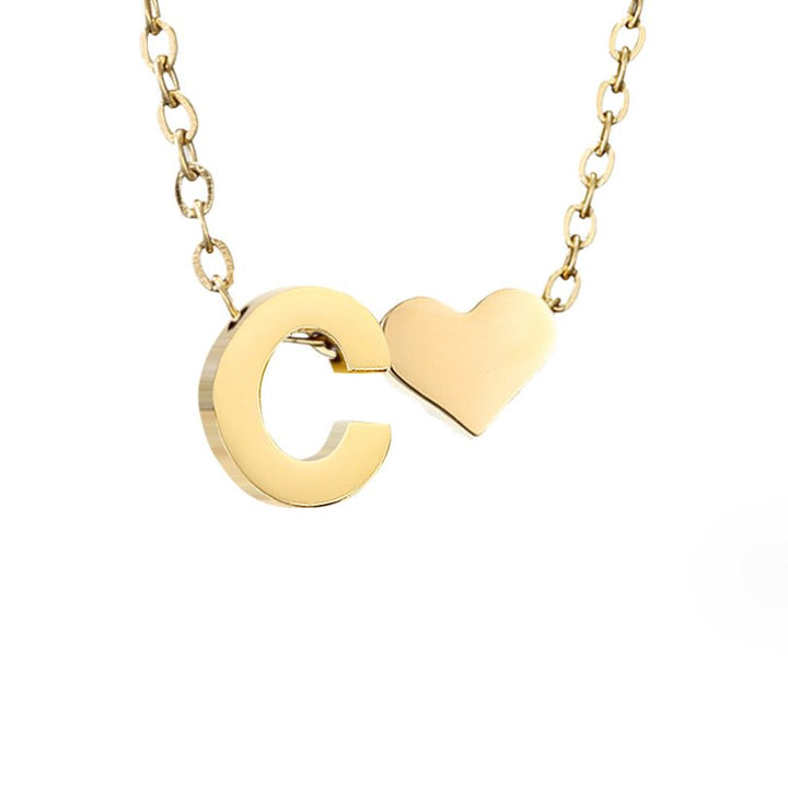 Collana in Oro con Amore e Lettera