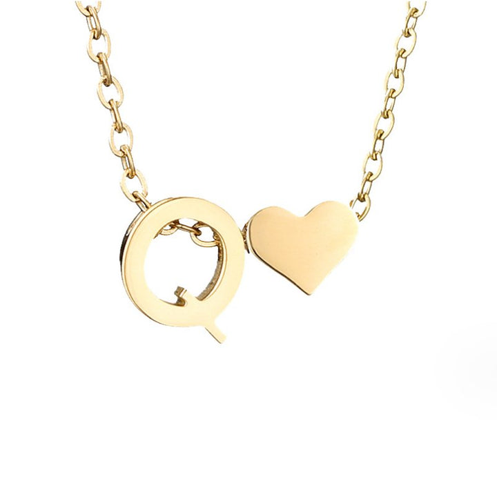 Collana in Oro con Amore e Lettera