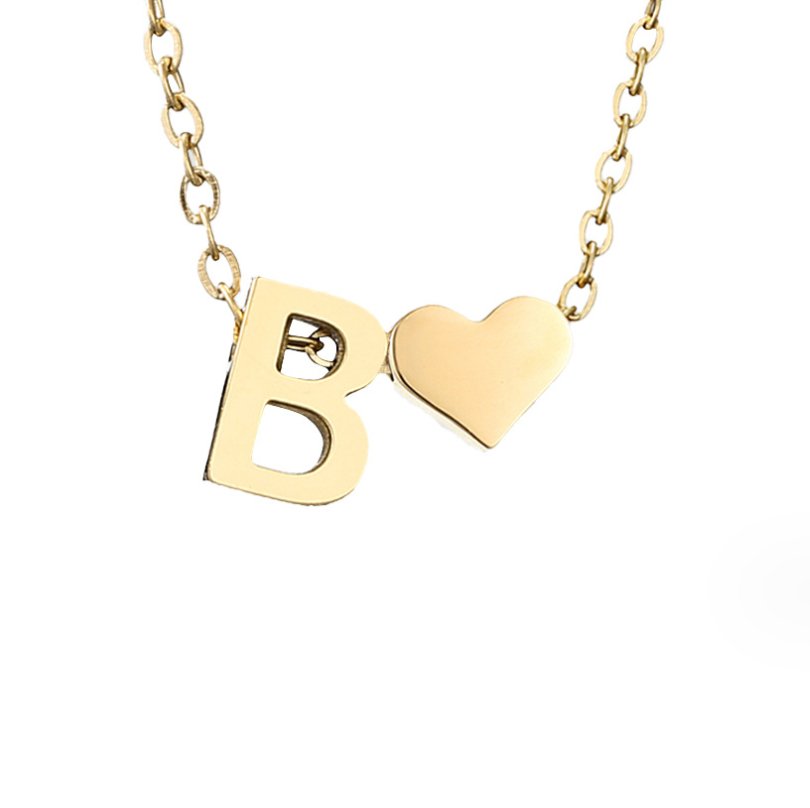 Collana in Oro con Amore e Lettera