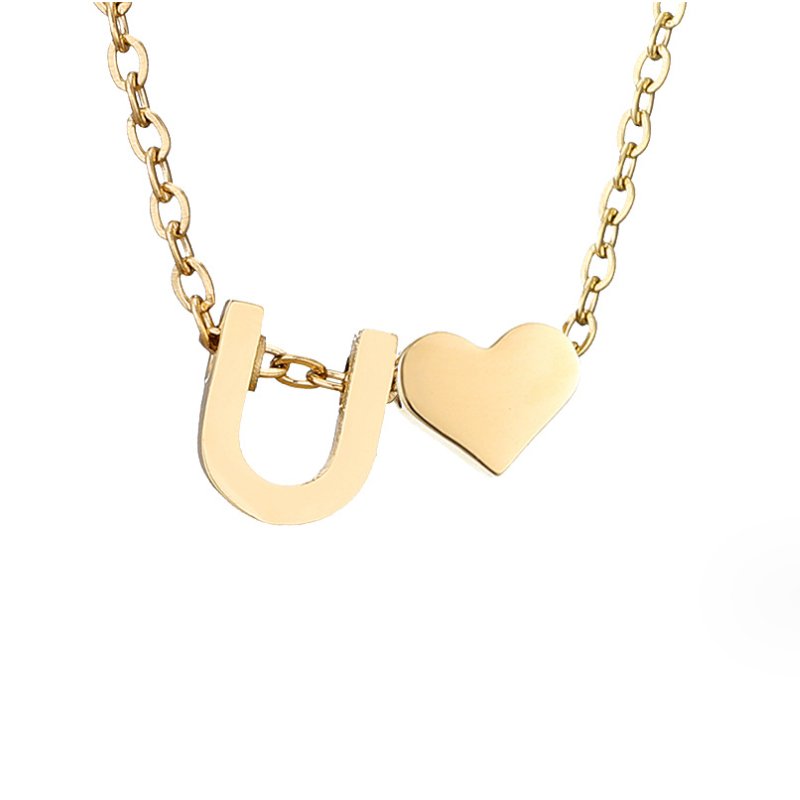 Collana in Oro con Amore e Lettera