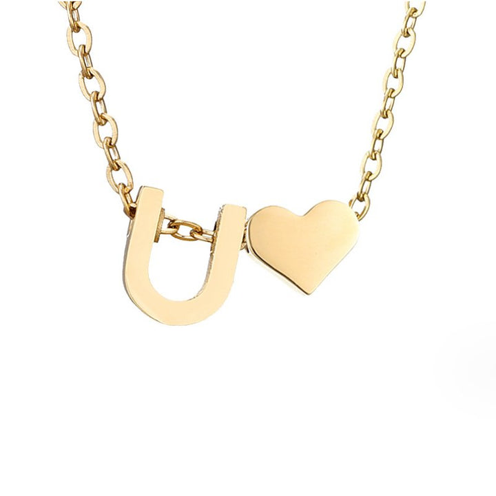 Collana in Oro con Amore e Lettera