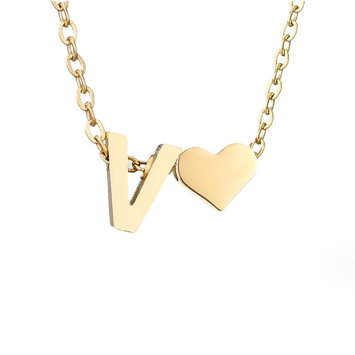 Collana in Oro con Amore e Lettera