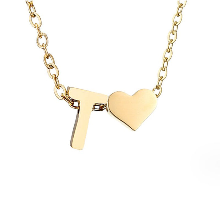 Collana in Oro con Amore e Lettera