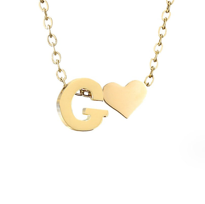 Collana in Oro con Amore e Lettera