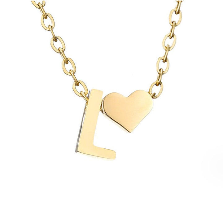 Collana in Oro con Amore e Lettera