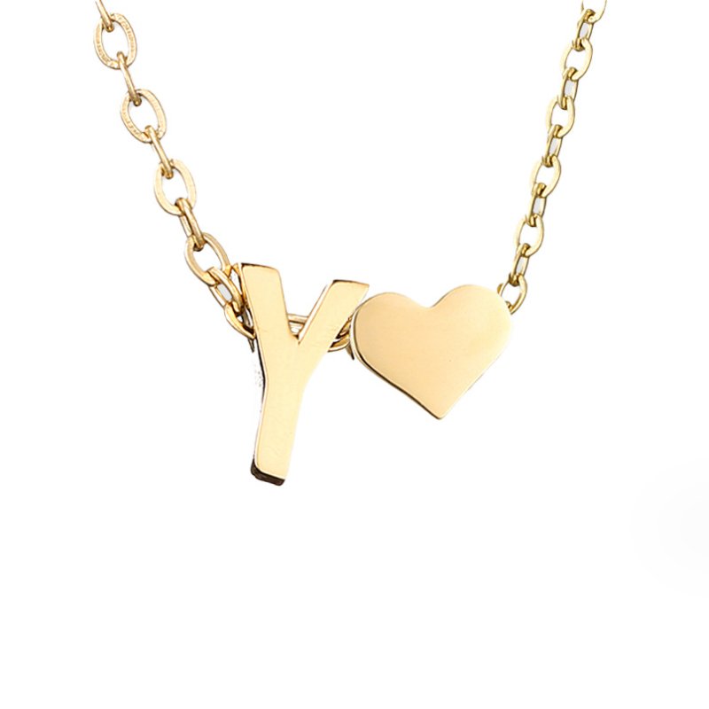 Collana in Oro con Amore e Lettera