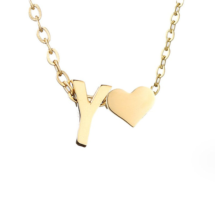 Collana in Oro con Amore e Lettera