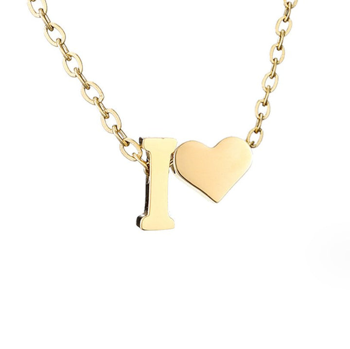 Collana in Oro con Amore e Lettera