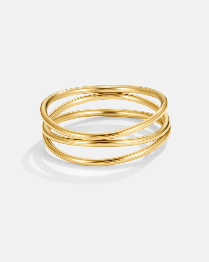 IOLE – Anello infinito dorato