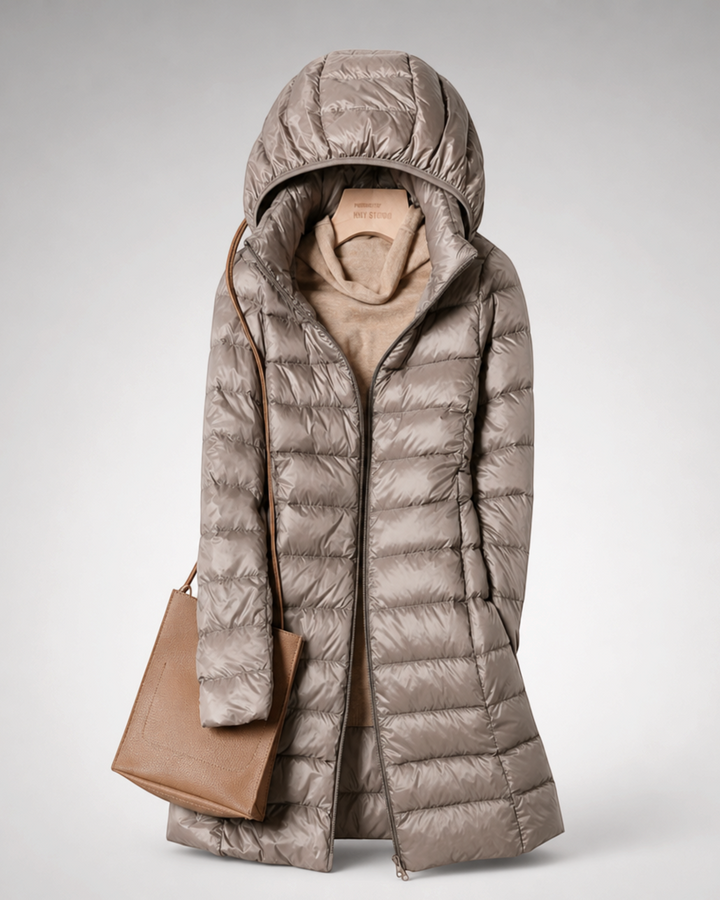CLELIA, giacca lunga trapuntata – Luna Moda