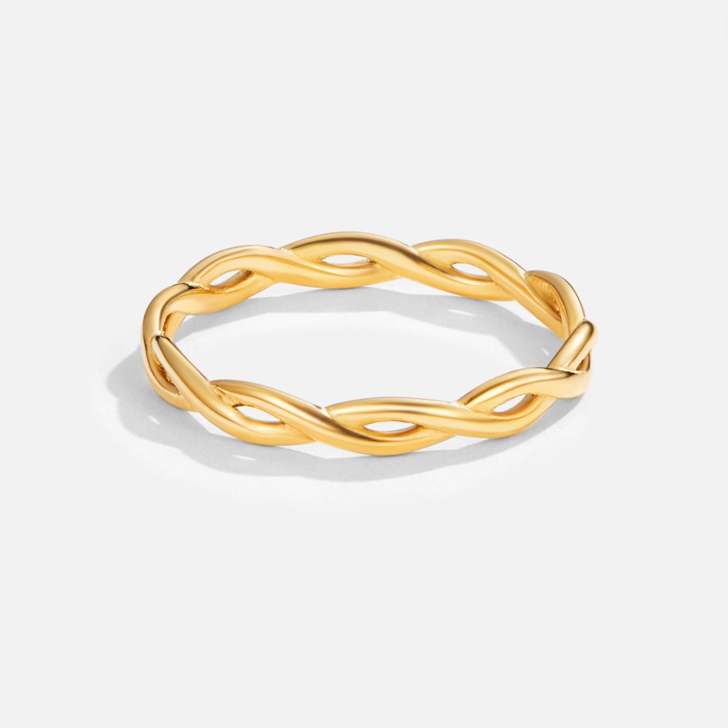 Anello a Vortice in Oro 18K Infinity