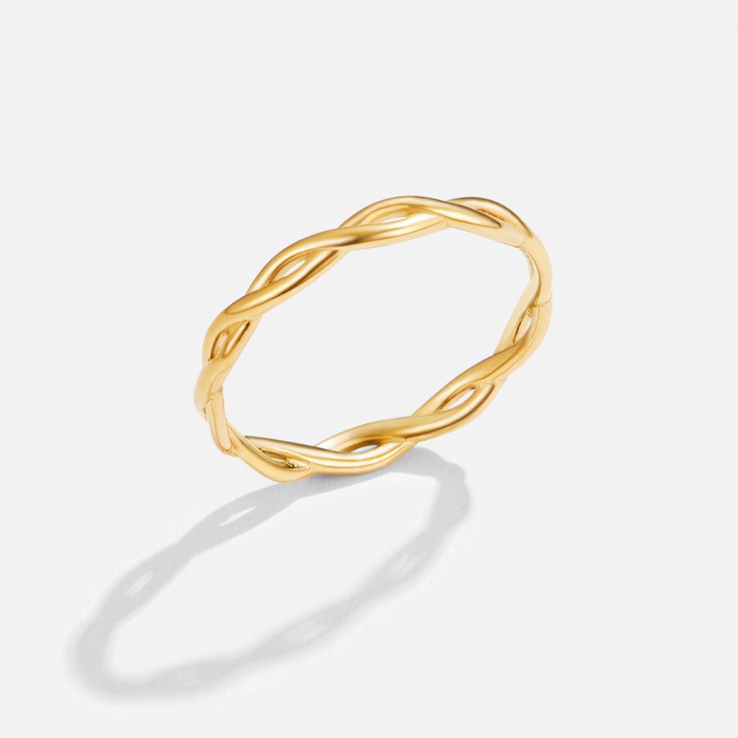 Anello a Vortice in Oro 18K Infinity