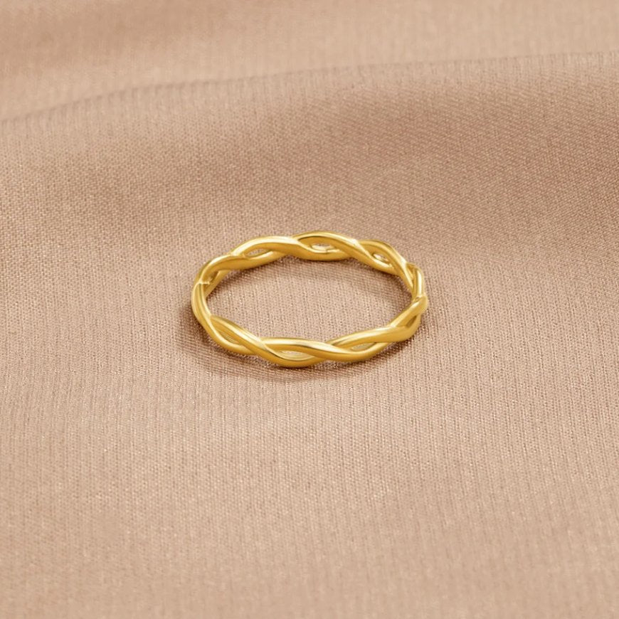 Anello a Vortice in Oro 18K Infinity