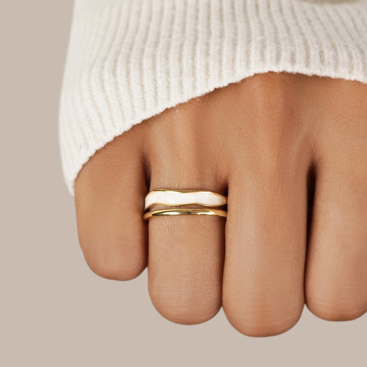 Anello Layered Sahara Gold