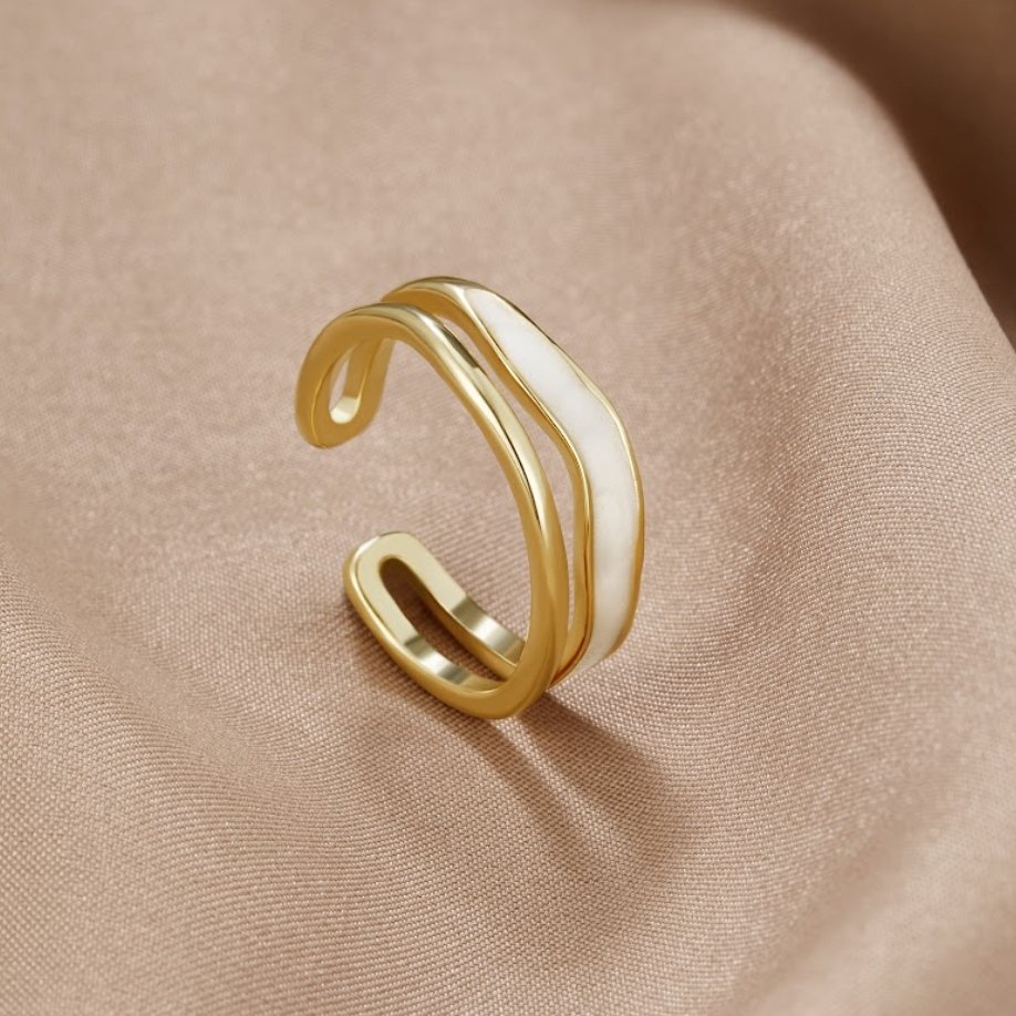 Anello Layered Sahara Gold