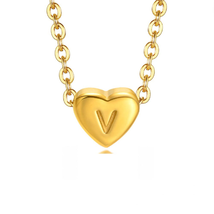 Braccialetto a forma di cuore con lettera