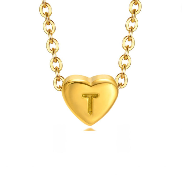 Braccialetto a forma di cuore con lettera