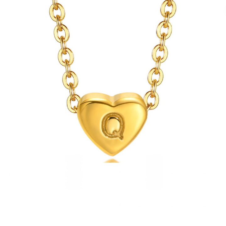 Braccialetto a forma di cuore con lettera