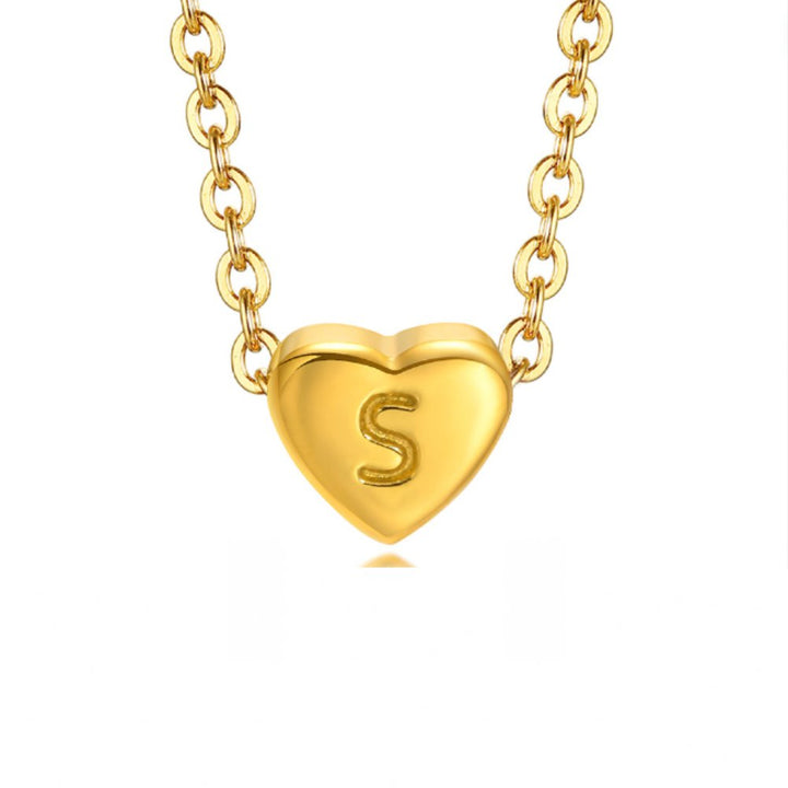 Braccialetto a forma di cuore con lettera