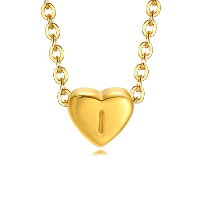 Braccialetto a forma di cuore con lettera