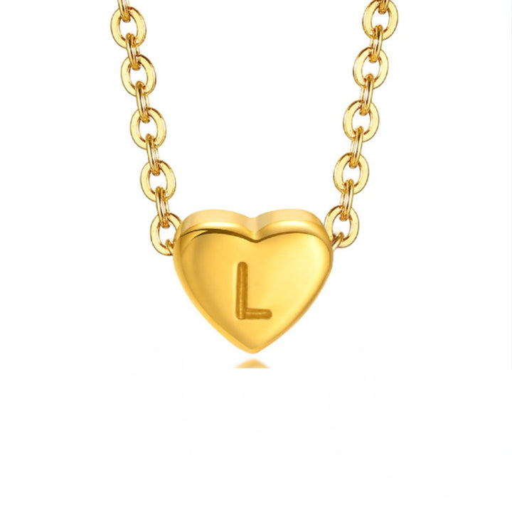 Braccialetto a forma di cuore con lettera
